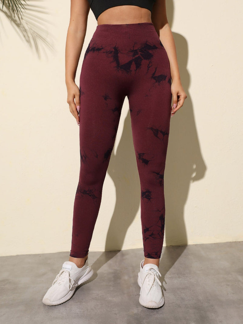 Calça Legging Fitness Compressão Estampa Tie Dye