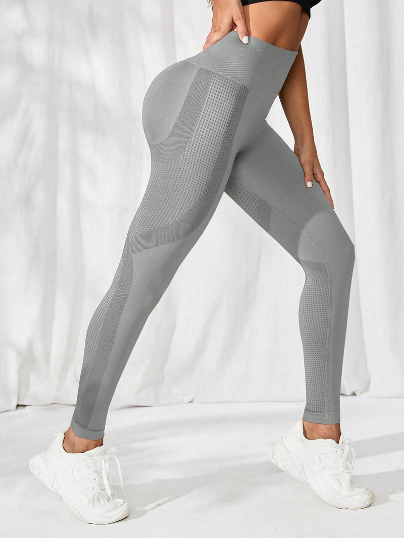 Calça Legging Fitness Sem Costura Cintura Alta Modeladora