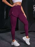 Calça Legging Fitness Com Saia Embutida E Bolso Lateral