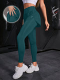 Calça Legging Fitness Com Saia Embutida E Bolso Lateral