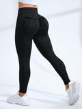 Calça Legging Empina Bumbum Com Bolsos Laterais