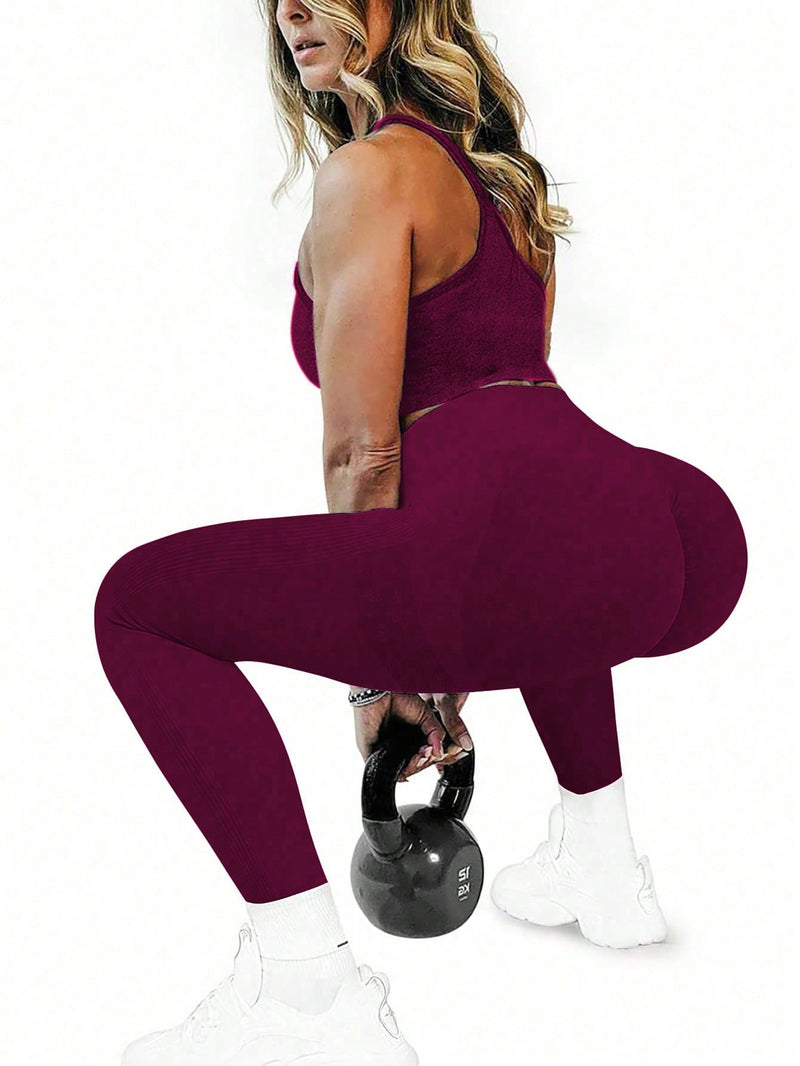 Calça Legging Seamless Empina Bumbum Com Compressão