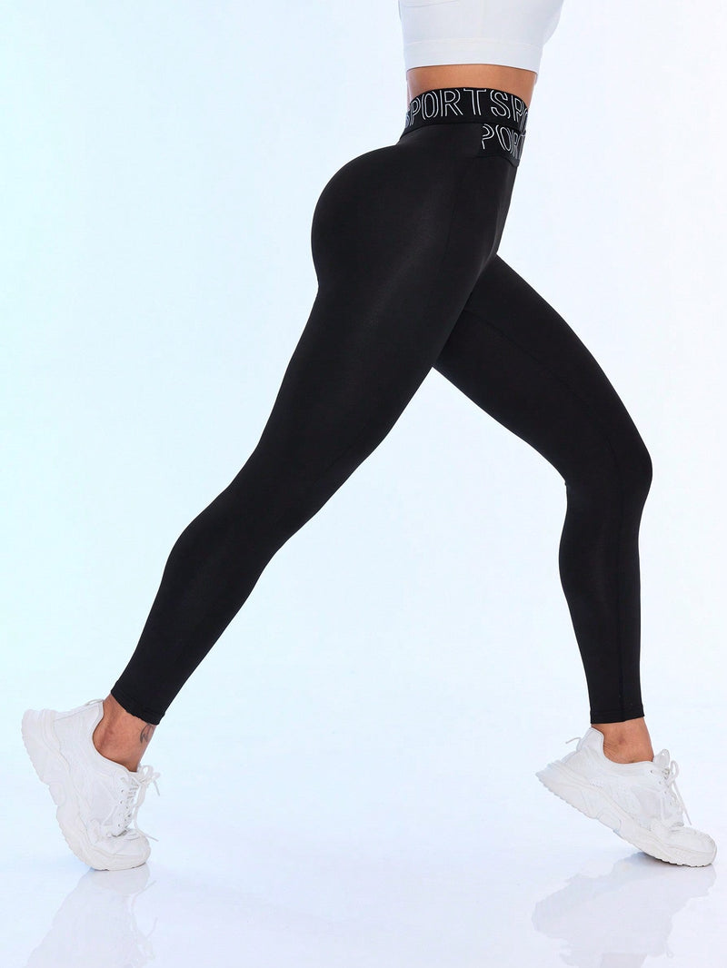 Calça Legging Fitness Cintura Alta Cómoda Estilo Sport