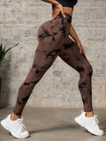Calça Legging Tie Dye Scrunch Sem Costura
