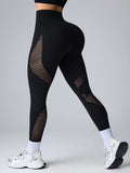 Calça Legging Fitness Com Recortes Telados Laterais