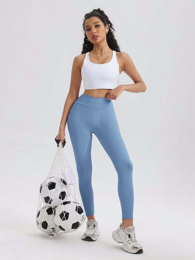 Calça Legging Empina Bumbum Com Bolsos Laterais