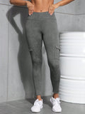 Calça Legging Feminina Bolsos Cargo e Cintura Alta