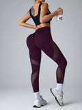 Calça Legging Fitness Com Recortes Telados Laterais