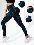 Calça Legging Tie Dye Seamless Com Compressão