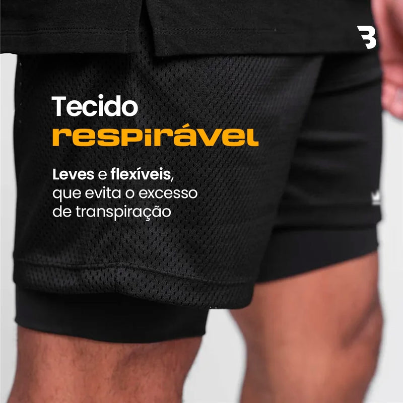 '- Kit Shorts Dry-Fit™ de Compressão BZN - COMPRE 2 LEVE 4