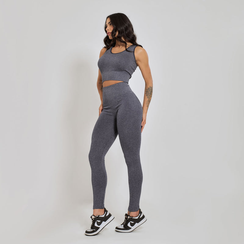 Conjunto Fitness sem Costura Nadador Marinho CO425