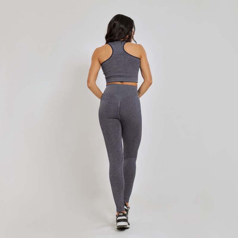 Conjunto Fitness sem Costura Nadador Marinho CO425