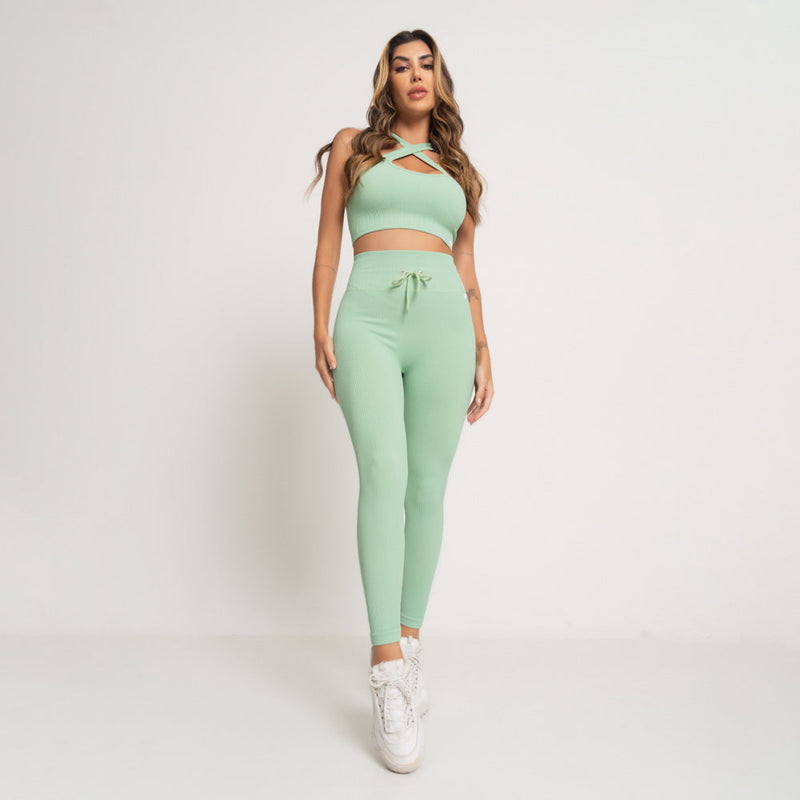 Conjunto Fitness Seamless Touchform Verde CO450/1