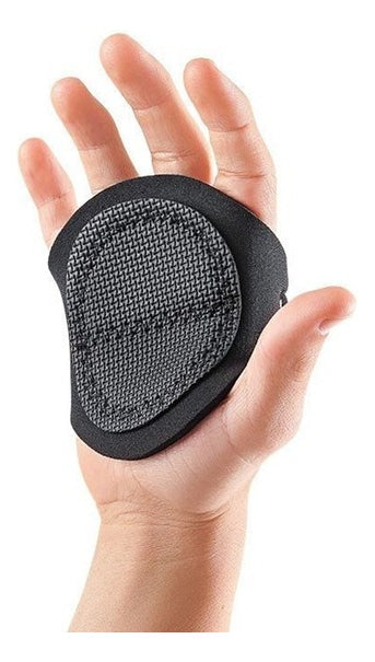 Luva Academia Mine Palma Exercícios Protetor Palmar Calos Cor Preto Desenho Do Tecido Liso Tamanho G