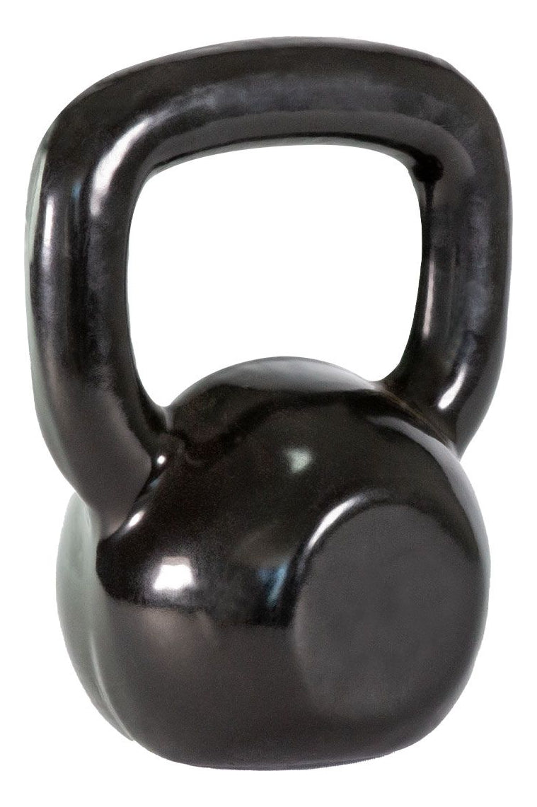 Kettlebell 6kg Emborrachado Fitness Cor Preto