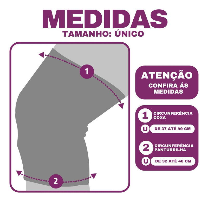 Joelheira Ortopédica Relieve Ajustável Dor no Menisco e Ligamento Hidrolight OR82 Tamanho Único