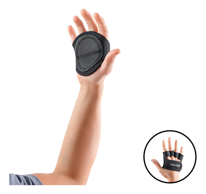 Luva Academia Mine Palma Exercícios Protetor Palmar Calos Cor Preto Desenho Do Tecido Liso Tamanho G