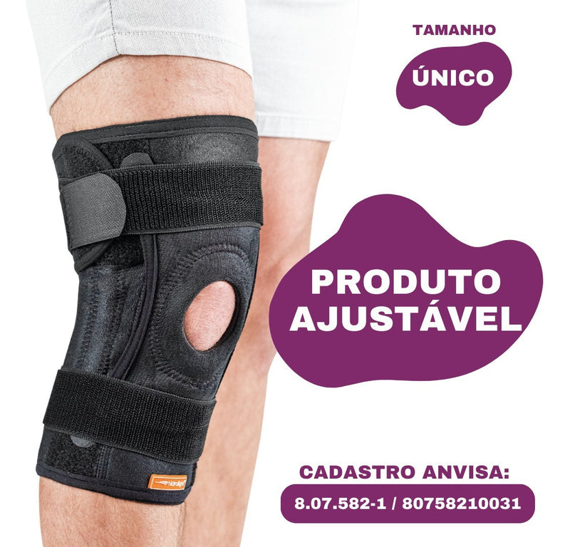 Joelheira Ortopédica Relieve Ajustável Dor no Menisco e Ligamento Hidrolight OR82 Tamanho Único
