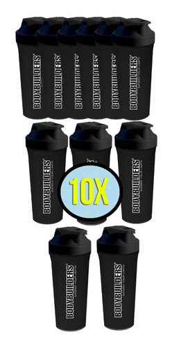 Super Kit 10 Coqueteleiras Shaker - 600ml - Até 12x S/ Juros