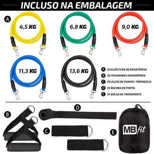Elastico Exercicios Saude Corpo Fit Academia Treino Extensor