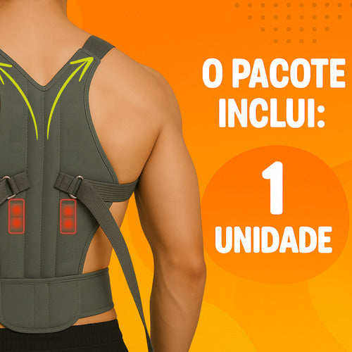 Colete Cinta Corretor Postural Arruma Postura Costas Coluna