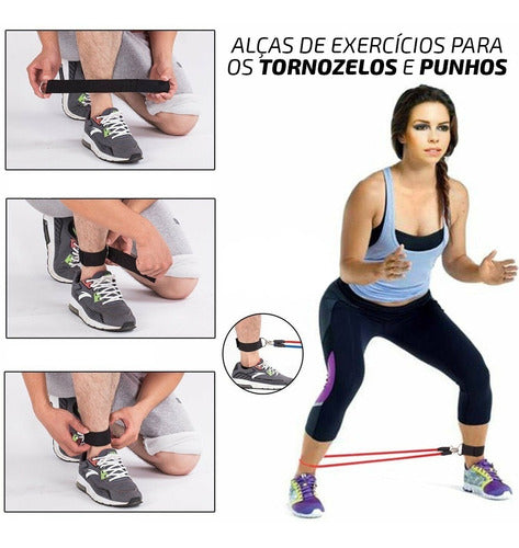 Elastico Exercicios Saude Corpo Fit Academia Treino Extensor