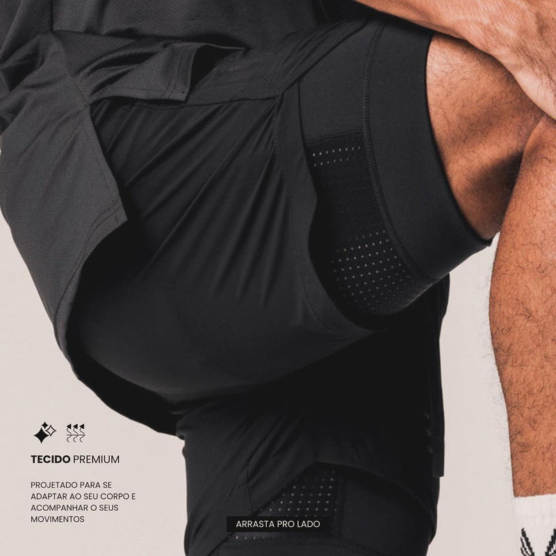 '- KIT 1 Shorts de Compressão + 1 Camiseta Tech Dry-Fit™ BZN