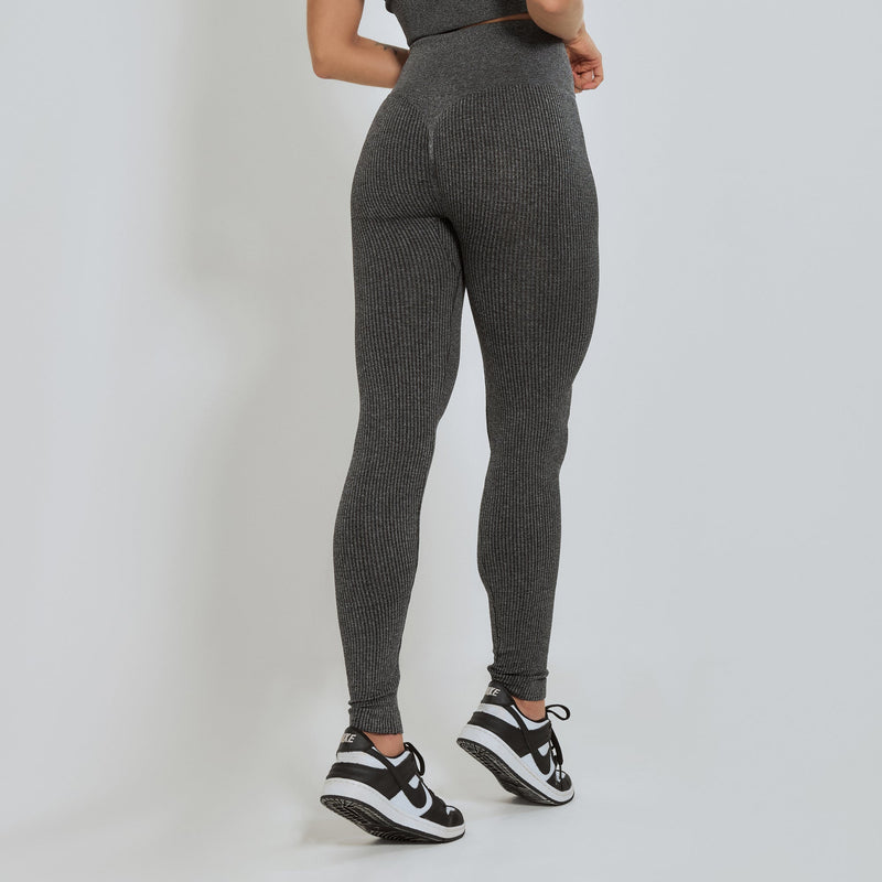 Conjunto Fitness sem Costura Nadador Cinza CO427
