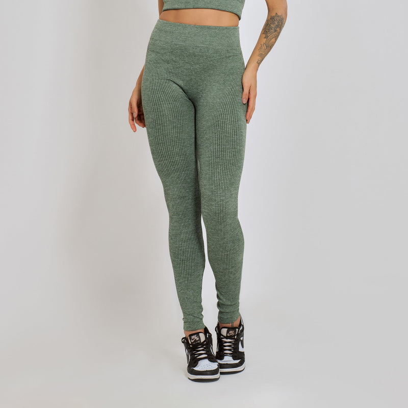 Conjunto Fitness sem Costura Nadador Verde CO426