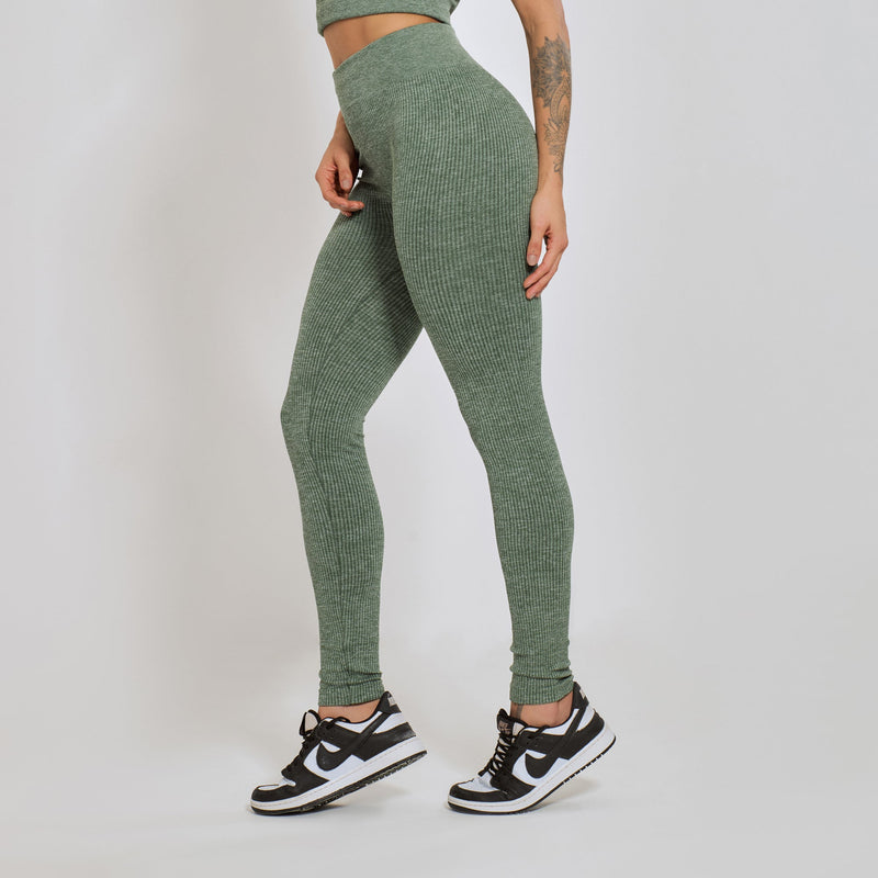 Conjunto Fitness sem Costura Nadador Verde CO426