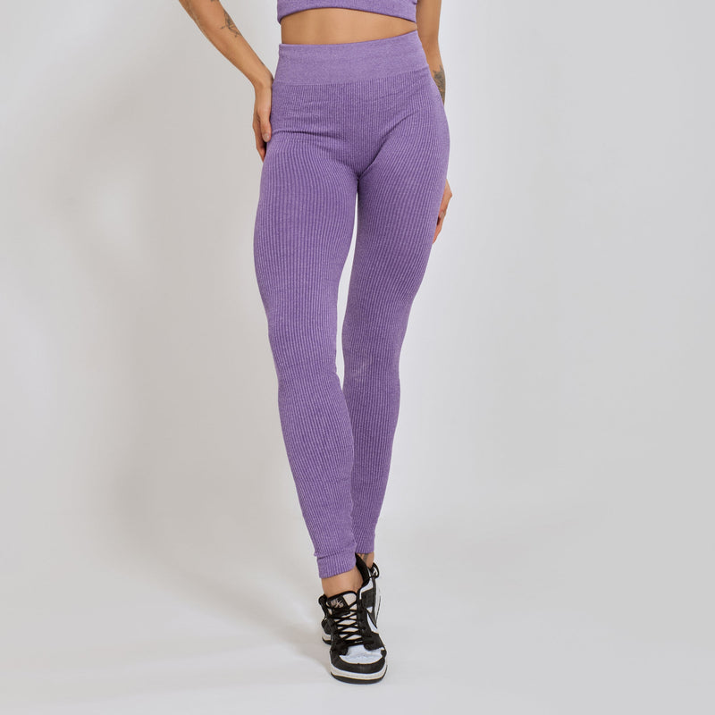 Conjunto Fitness sem Costura Nadador Roxo CO429