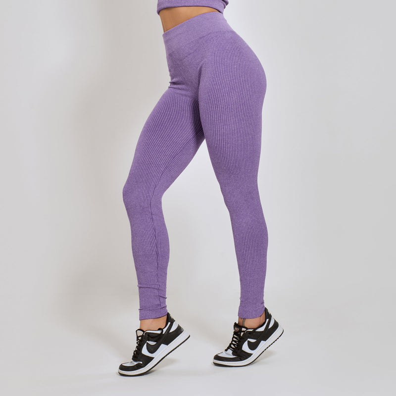 Conjunto Fitness sem Costura Nadador Roxo CO429