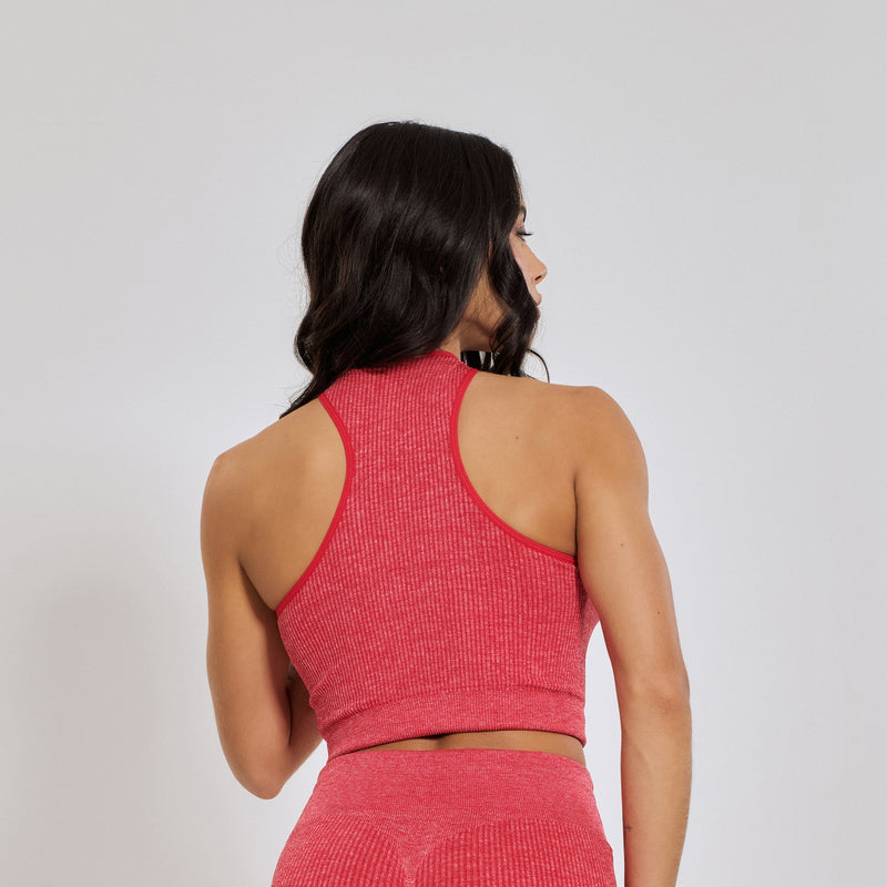 Conjunto Fitness sem Costura Nadador Vermelho CO428