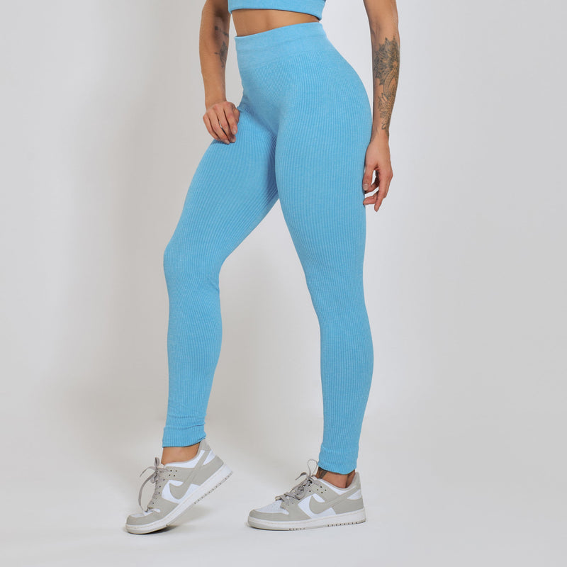 Conjunto Fitness sem Costura Nadador Azul CO424