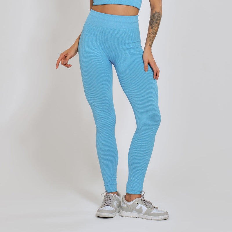 Conjunto Fitness sem Costura Nadador Azul CO424