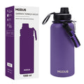 Modus Garrafa Térmica De Água Isolada 1000ml Quente & Frio De Aço Inox Com Alça