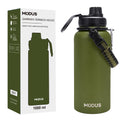 Modus Garrafa Térmica De Água Isolada 1000ml Quente & Frio De Aço Inox Com Alça