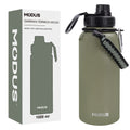 Modus Garrafa Térmica De Água Isolada 1000ml Quente & Frio De Aço Inox Com Alça